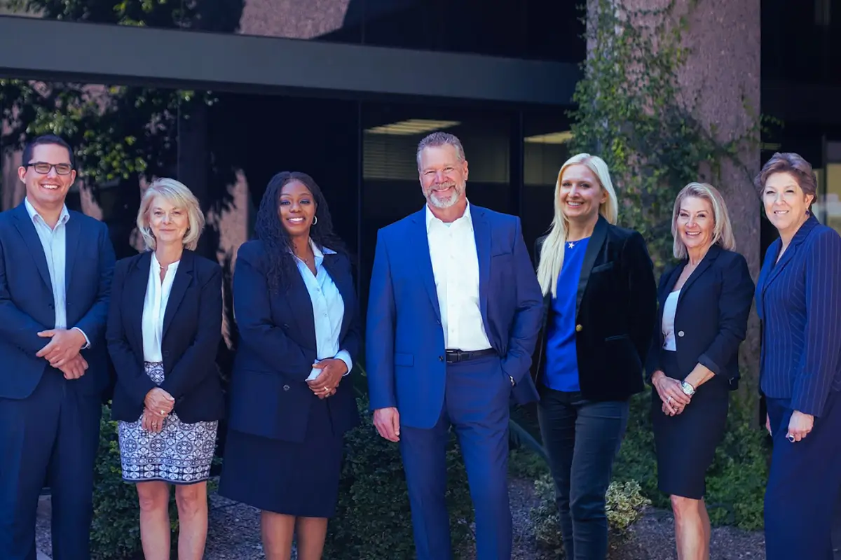 Group of professionals in business attire.